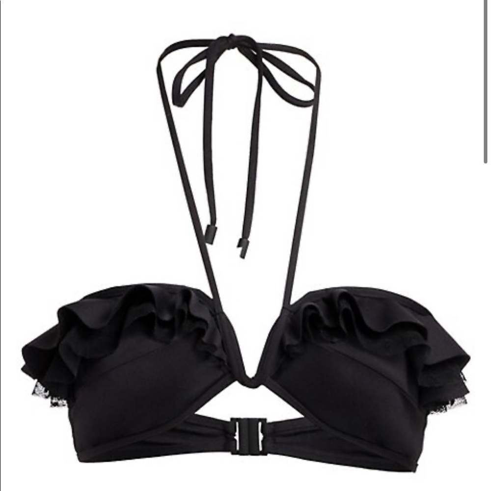 zimmermann honour circular frill black bikini top and bottom - Picture 3 of 8